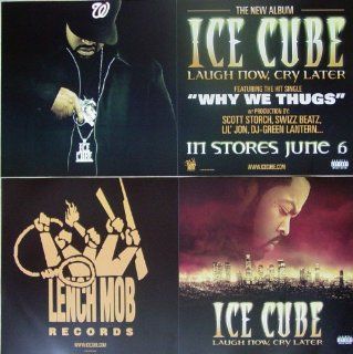Ice Cube   Laugh Now Cry Later   Two Sided Poster   New   Rare   O'Shea Jackson   NWA   N.W.A.   CIA   Snoop Dogg   WC   Lil Jon   Chrome & Paint   Why We Thugs   Go to Church   Steal the Show   Artwork