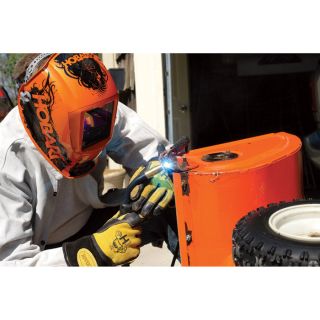 Hobart Impact Variable-Shade Welding Helmet — Agent Orange Color, Model# 770754  Welding Helmets