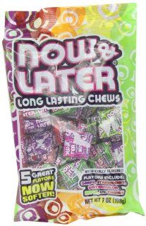 Now & Later Classic Asstorted Flavors, 7 Ounces (Pack Of 12)  Taffy Candy  Grocery & Gourmet Food