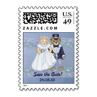 Teddy Bear Wedding   Save the Date Stamp