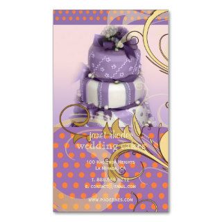 Lilac/lavender Wedding Cake/Bakery/pâtisserie Business Cards