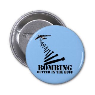 B 52 Buff Pinback Buttons