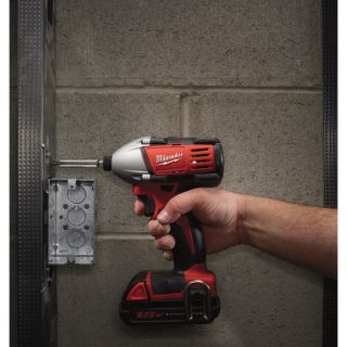 Milwaukee M18 Cordless Compact Impact Wrench — 1/4in. Hex, 18 Volt, Model# 2650-21  Impact Wrenches