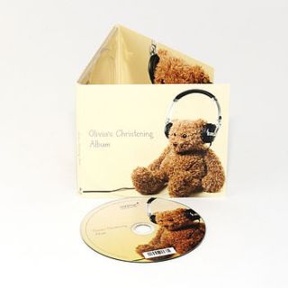 personalised christening cd by mixpixie