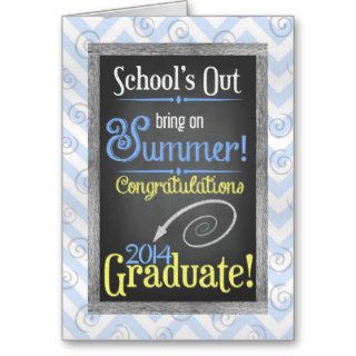 2014 Graduate Congratulation   Beach Chalkboard Card