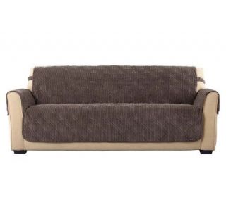 Sure Fit Textured Corduroy Sofa Furniture Friend Cover —