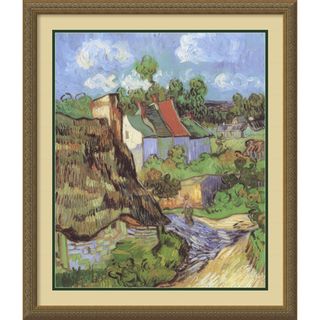 Vincent Van Gogh 'Houses at Auvers, 1890' Framed Art Print Prints