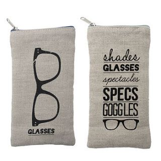 linen glasses case by the contemporary home