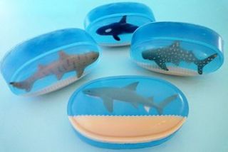 handmade sea shark or whale soap by brambleberries