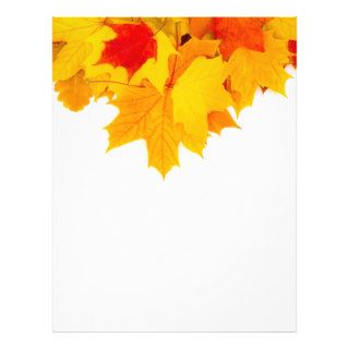 Maple leaves flyer design