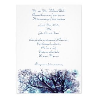 Winter Wonderland Wedding Invitation Custom Invitation