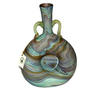 Baldo style Phoenician   Ancient beauty Phoenician Glass Vase. No two are alike. Museum quality looks and feels ( 8 Inch)   Decorative Vases