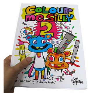 colour me silly two colouring book by burger