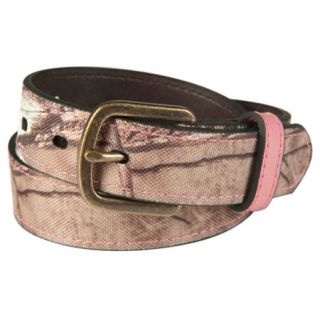 Womens Realtree AP Camo Belt with Pink Leather Accents 693242