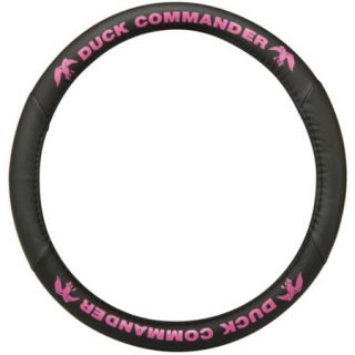 Duck Commander Molded Steering Wheel Cover Carbon Black and Pink 758358