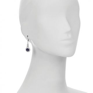 Xavier Absolute™ and Created Sapphire Sterling Silver Drop Earrings