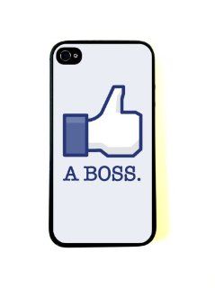 Like A Boss Geek Funny iPhone 4 Case   Fits iPhone 4 and iPhone 4S Cell Phones & Accessories