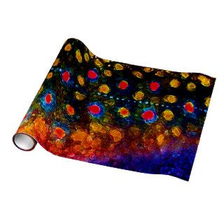 "Beautiful Skin, Brook Trout" Wrapping Paper