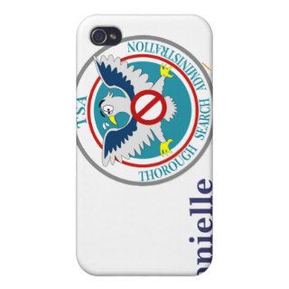 TSA Funny Logo with Cartoon Eagle iPhone 4 Case