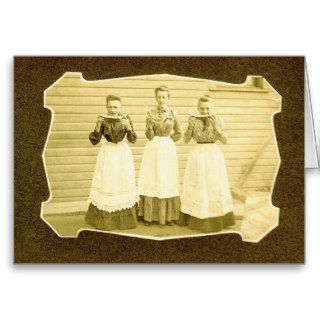 Watermelon and Aprons Vintage Notecard Greeting Cards