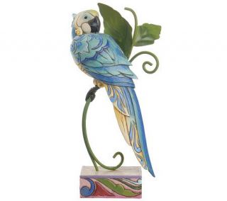 Jim Shore Heartwood Creek Pretty Bird Macaw Figurine —