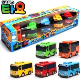 Little Bus TAYO Toy 5 pcs (Tayo + Rogi + Gani + Rani + Citu) Toys & Games