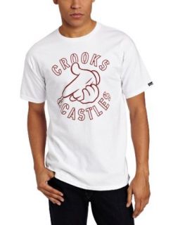 Crooks & Castles Men's Knit Short Sleeve T Shirt Air Gun Stencil, Black, XX Large at  Mens Clothing store