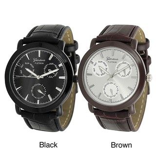 Geneva Platinum Men's Chronograph style Watch Geneva Men's Geneva Watches