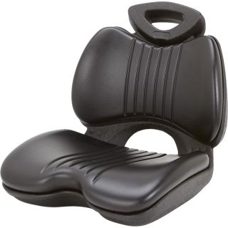 K & M Comfort Formed Lawn/Garden Tractor Seat — Black, Model# 8082  Lawn Tractor   Utility Vehicle Seats