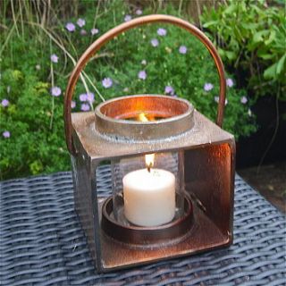 bosham   brass hurricane garden lantern by london garden trading