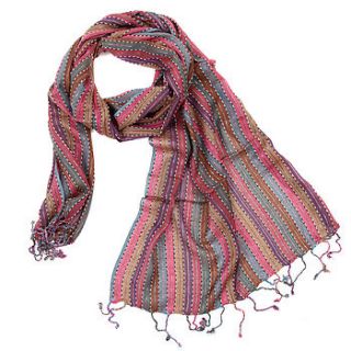 25% off silver striped scarves four colours by charlotte's web