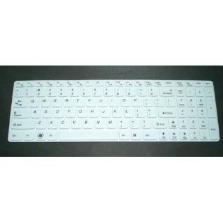 BingoBuy White High Quality Silicone Keyboard Protector Skin Cover for IBM Lenovo IdeaPad Z50, Z500, Z500A, Z510, Z510p, Z580, Z585, Z560, Z565, Z570, Z710, S510, S510p, U510, U530, Y50, Y510p, Y580, Y570, Y570D, V570, P500, P580, N580, N585, B570, B575, 