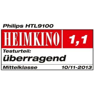 Philips HTL9100/12 Fidelio SoundBar Wireless Lautsprecher, Surround Sound on Demand (210 Watt RMS, 2x HDMI, Dolby Digital 5.1), schwarz Heimkino, TV & Video