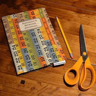 personalised sewing journal by grace & favour home