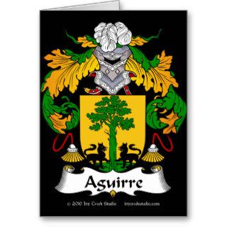 Aguirre Family Crest Greeting Cards