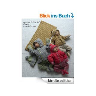 Strickanleitung   KP217   Set fr Babys Jacke, Mtze, Strampelhose, Handschuhe & Decke in 2 Gren eBook ShiFio's Patterns Kindle Shop