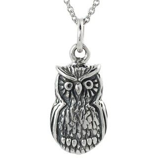 Tressa Sterling Silver Owl Necklace Tressa Sterling Silver Necklaces