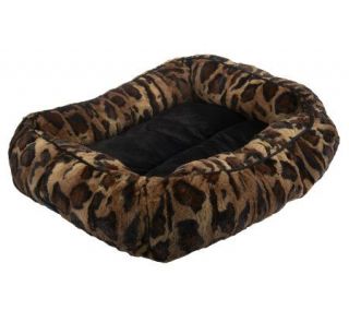 Dennis Basso Faux Fur Cheetah Large Pet Bed —
