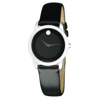 Movado Womens Museum Watch with Leather Strap