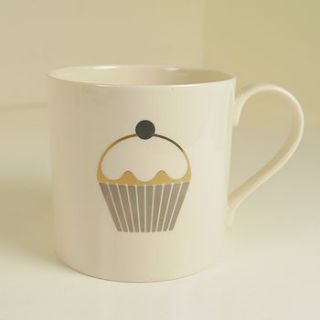 24k gold leaf cupcake mug by begolden