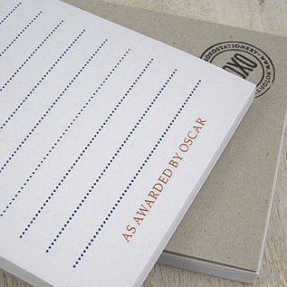 'number one teacher' notepad by xoxo stationery