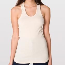 American Apparel Women's 'Boy Beater' Creme Rib Tank American Apparel Tops