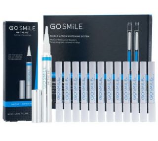 Go Smile 6 Day Double Action Teeth Whitening System w/ Pen —