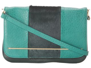 French Connection Hair Affair Convertible Clutch Jewel Green