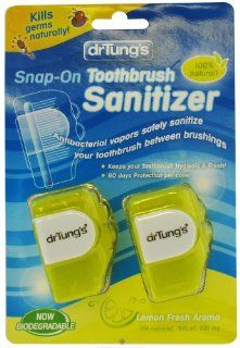 Dr. Tung's Toothbrush Sanitizer Snap On   2 pk, 6 pack (image may vary)(colors may vary) Health & Personal Care