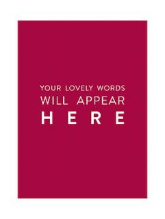 your words here personalised print by open box design