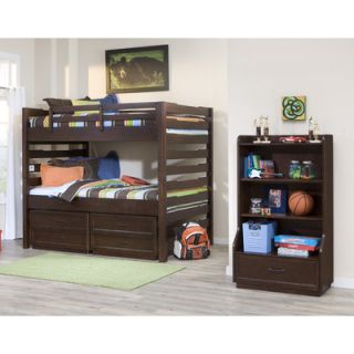 Legacy Classic Furniture Solutions Bookcase in Distressed Brown Cherry