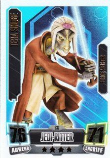 Star Wars Force Attax Serie 2 Einzelkarte 232 Tera Sinube Jedi Ritter Force Meister deutsch Spielzeug