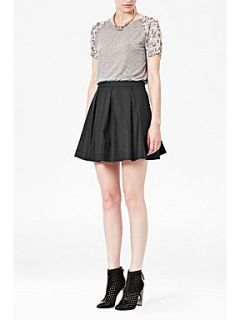 French Connection Judy jegs pleated skirt Black