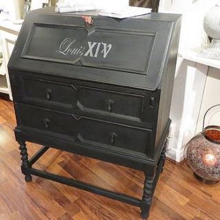 hand painted vintage bureau by my little vintage attic